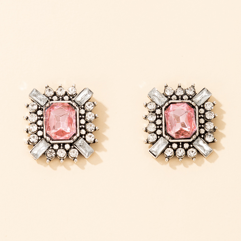 New Fashion Baroque Romantic Diamond Geometric Alloy Earrings display picture 2