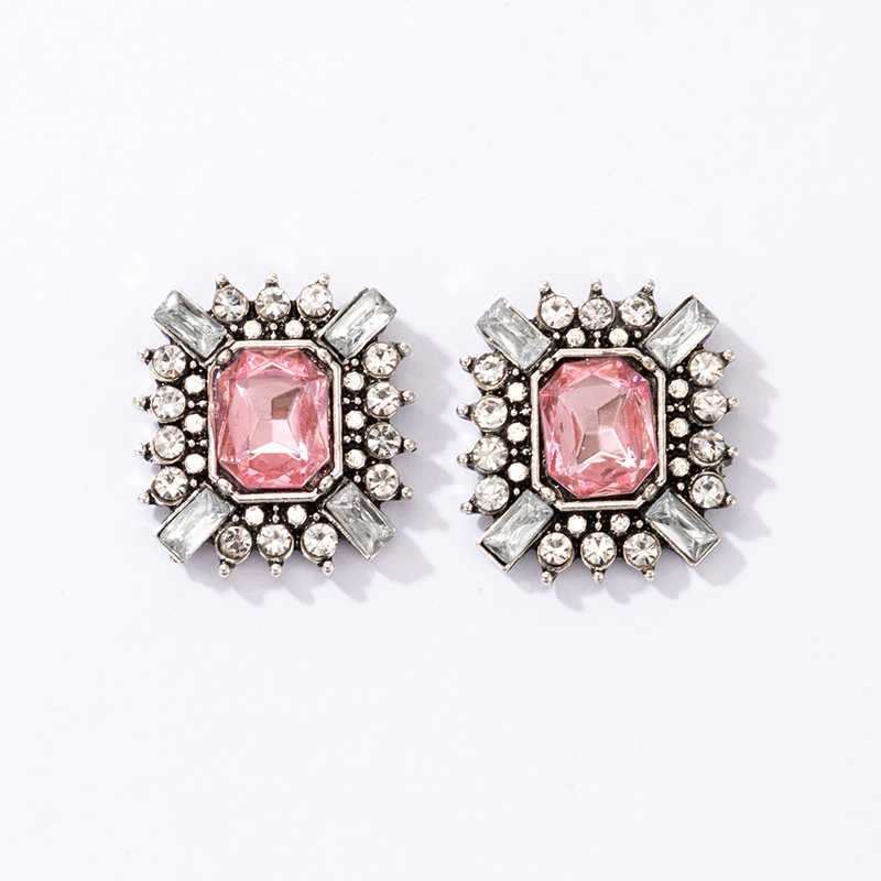 New Fashion Baroque Romantic Diamond Geometric Alloy Earrings display picture 5