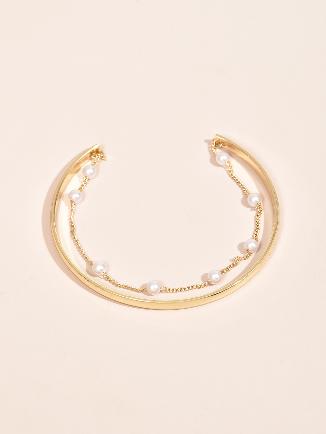 Simple Fashion Style Pearl Bracelet Set display picture 2