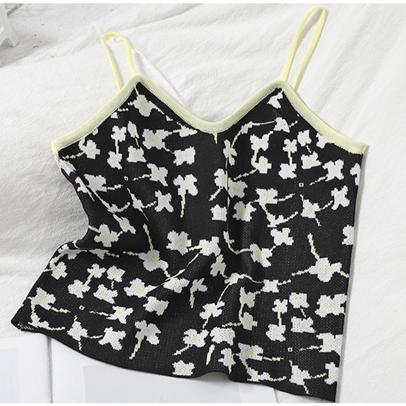 Women&#39;s Floral Knitted Camisole display picture 4