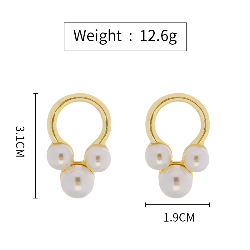 Wholesale Fashion Pearl Earrings display picture 4