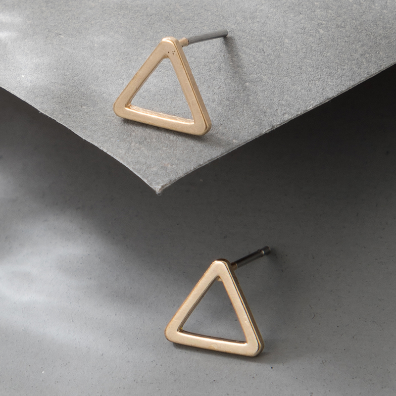 Fashion New Style Simple Alloy Geometric Triangle Earrings display picture 3