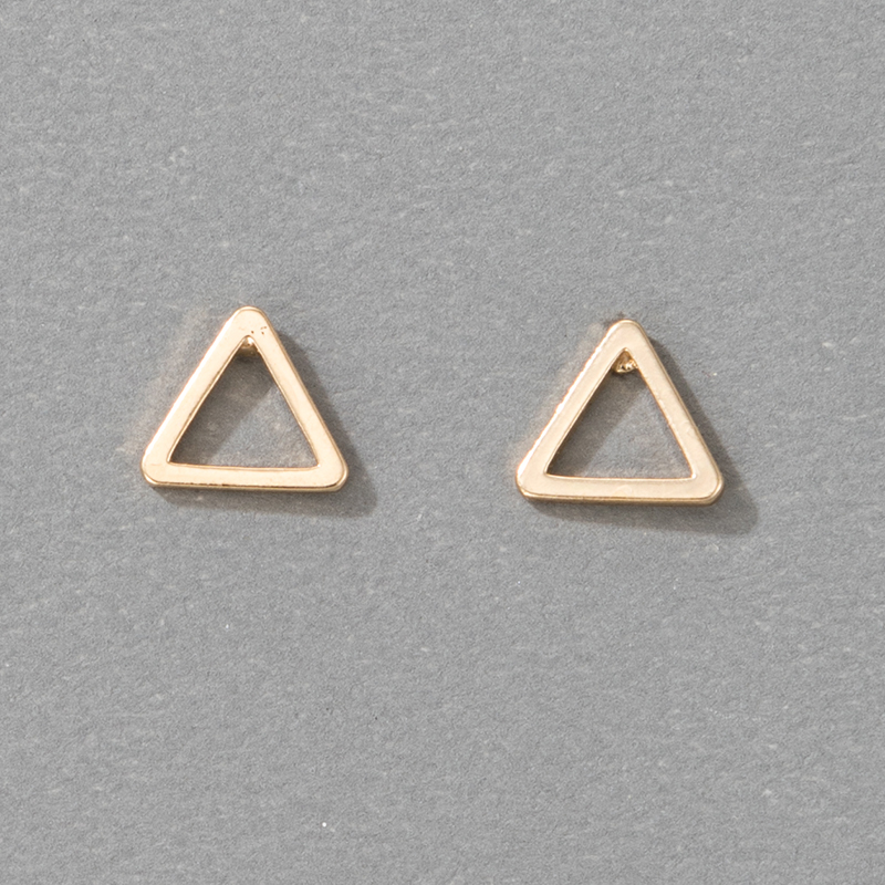 Mode Neuer Stil Einfache Legierung Geometrische Dreieck Ohrringe display picture 4