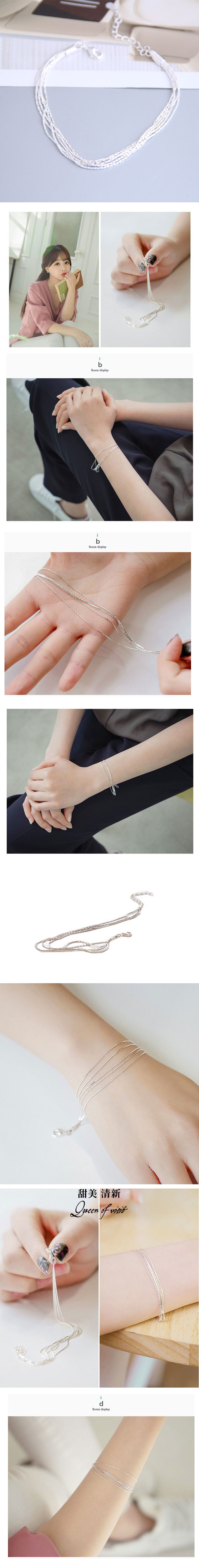 Korean Fashion Five-line Bracelet Wholesale display picture 1