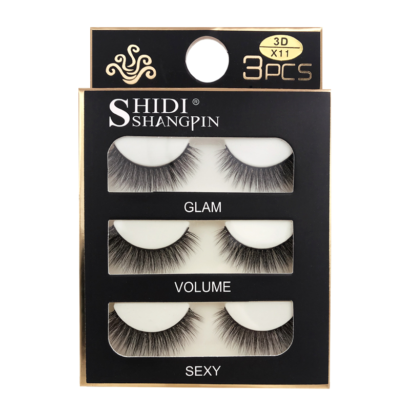 Fashion 3 Pairs 3d Mink False Eyelashes display picture 1