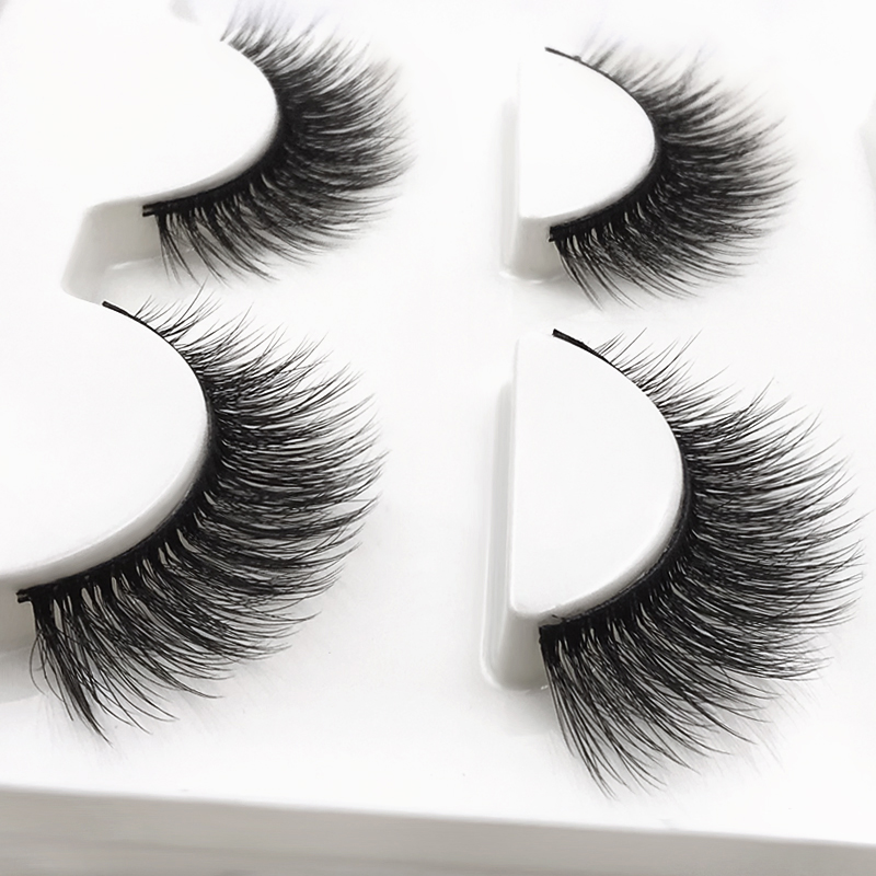 Fashion 3 Pairs 3d Mink False Eyelashes display picture 2