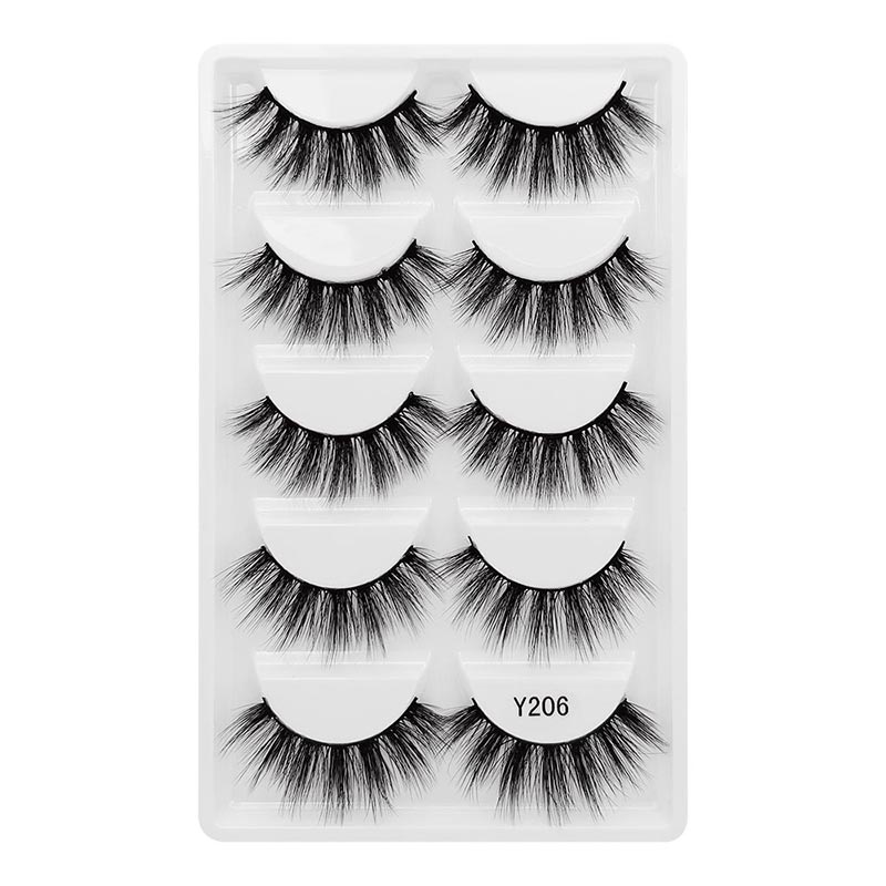 Wholesale 5 Pairs Of Thick False Eyelashes display picture 3