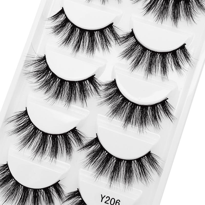 Wholesale 5 Pairs Of Thick False Eyelashes display picture 4