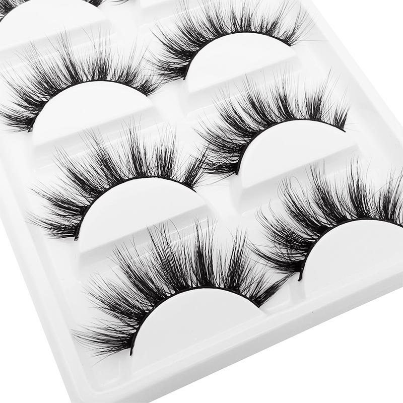 Wholesale 5 Pairs Of Thick False Eyelashes display picture 5