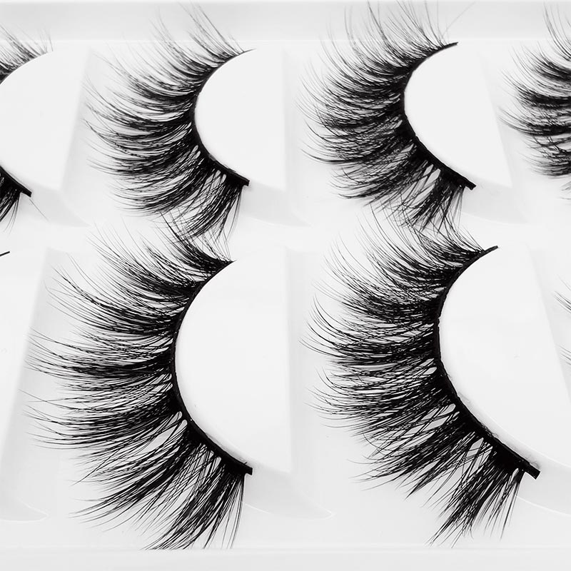 Wholesale 5 Pairs Of Thick False Eyelashes display picture 6