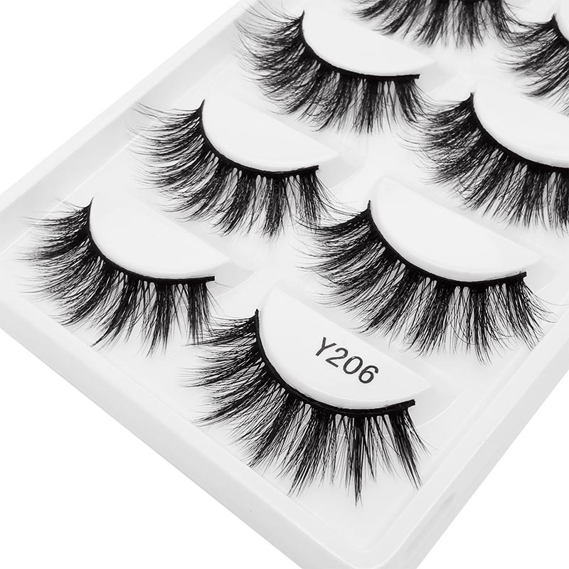Wholesale 5 Pairs Of Thick False Eyelashes display picture 7