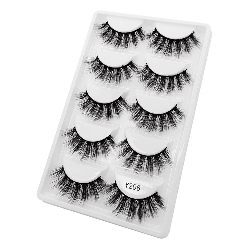Wholesale 5 Pairs Of Thick False Eyelashes display picture 8