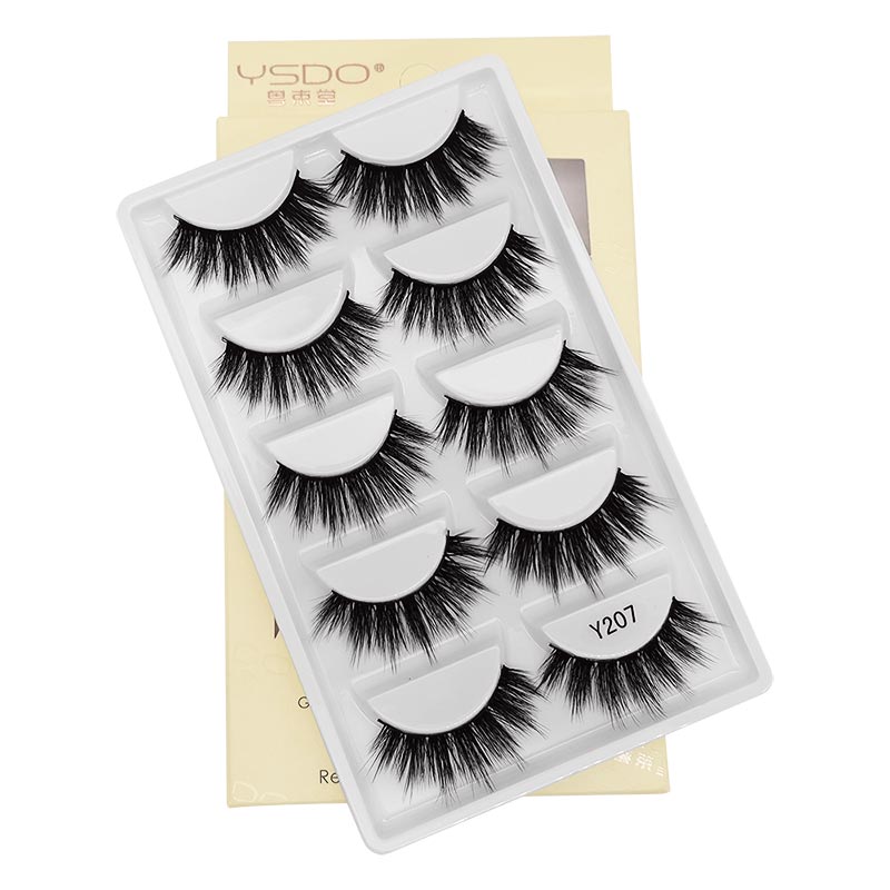 W5 Pairs Of Imitation Mink Multi-layer False Eyelashes display picture 2