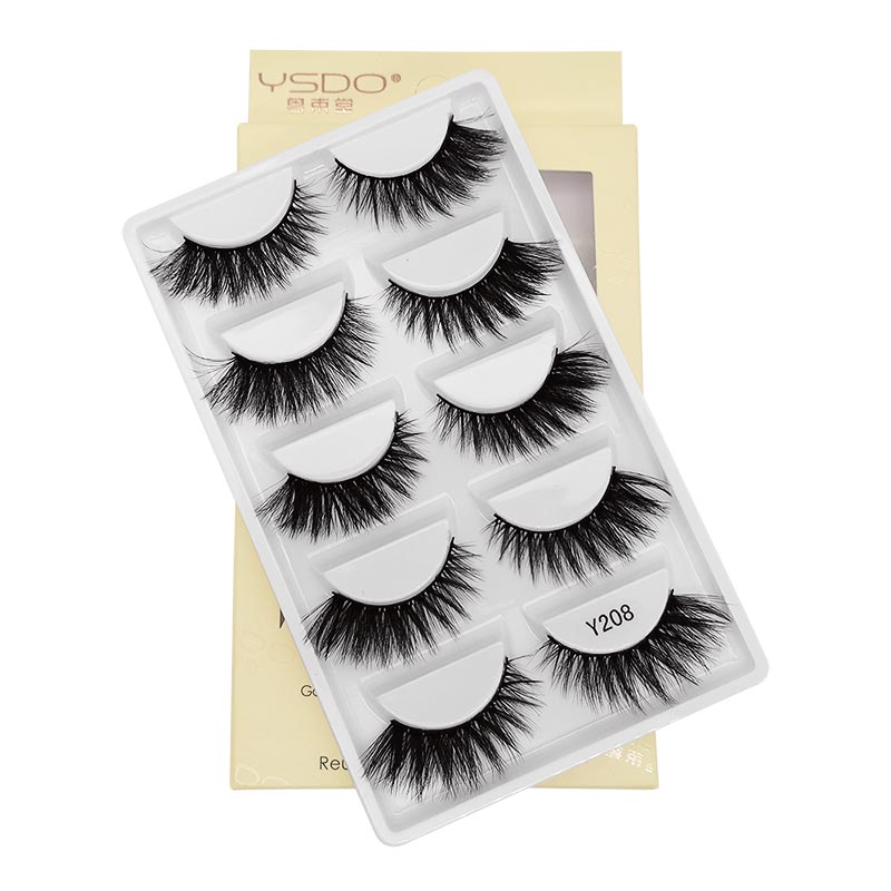 Wholesale Natural Thick 5 Pairs Of False Eyelashes display picture 2