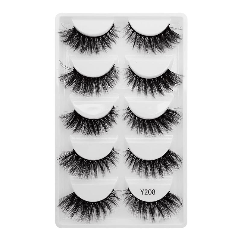 Wholesale Natural Thick 5 Pairs Of False Eyelashes display picture 3