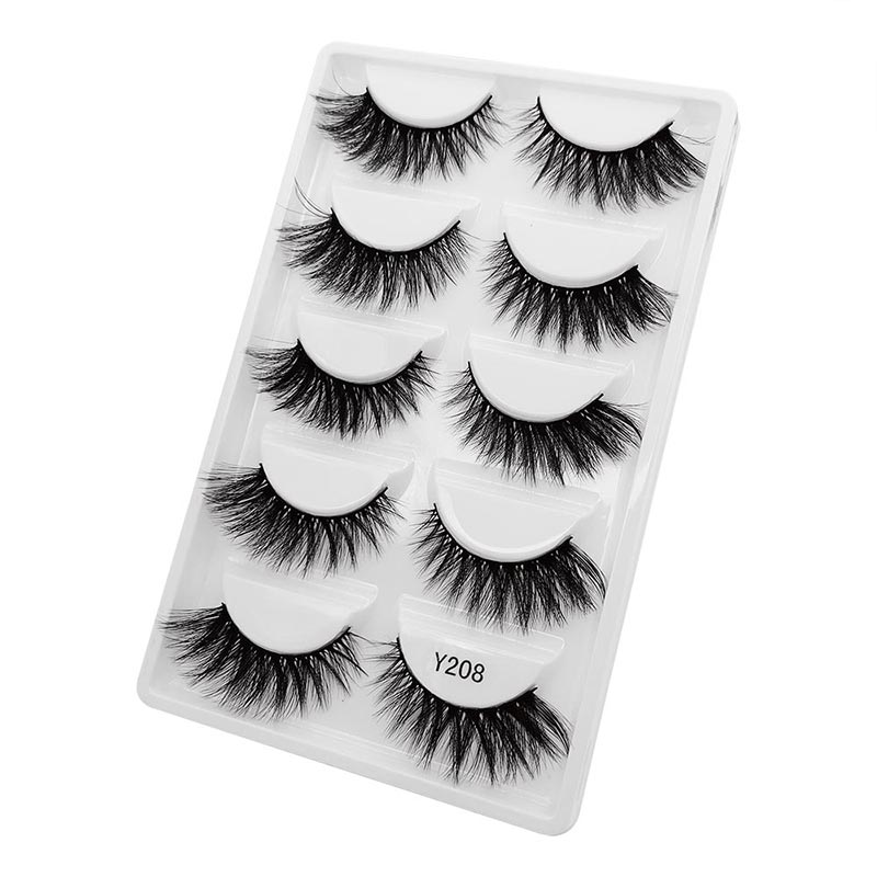 Wholesale Natural Thick 5 Pairs Of False Eyelashes display picture 8