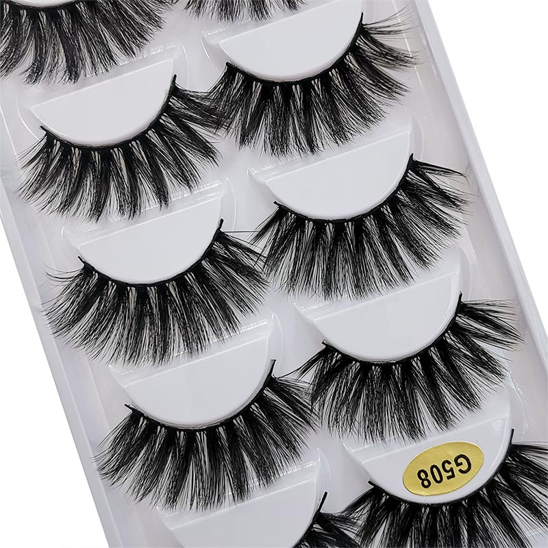 3d Imitation Mink 5 Pairs Of False Eyelashes Natural Thick Eyelashes display picture 2