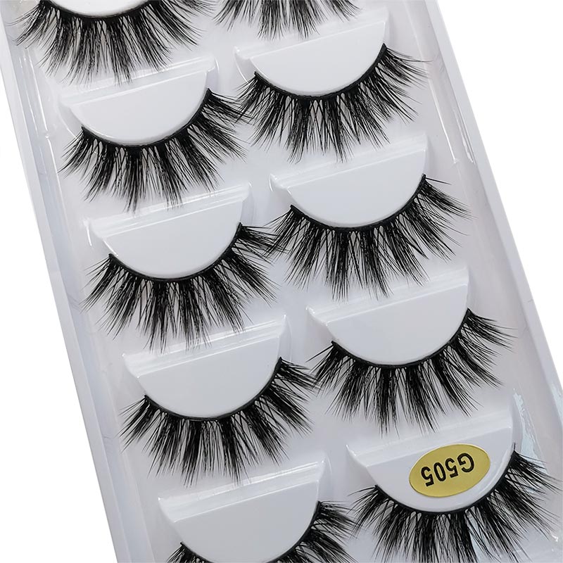 3d Imitation Mink 5 Pairs Of False Eyelashes Natural Thick Eyelashes display picture 37