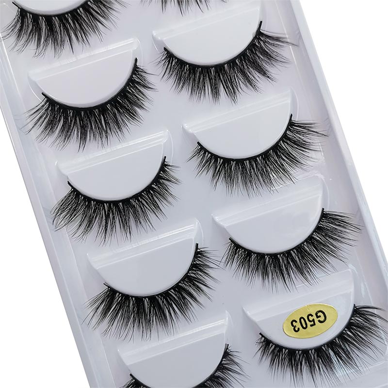 3d Imitation Mink 5 Pairs Of False Eyelashes Natural Thick Eyelashes display picture 71