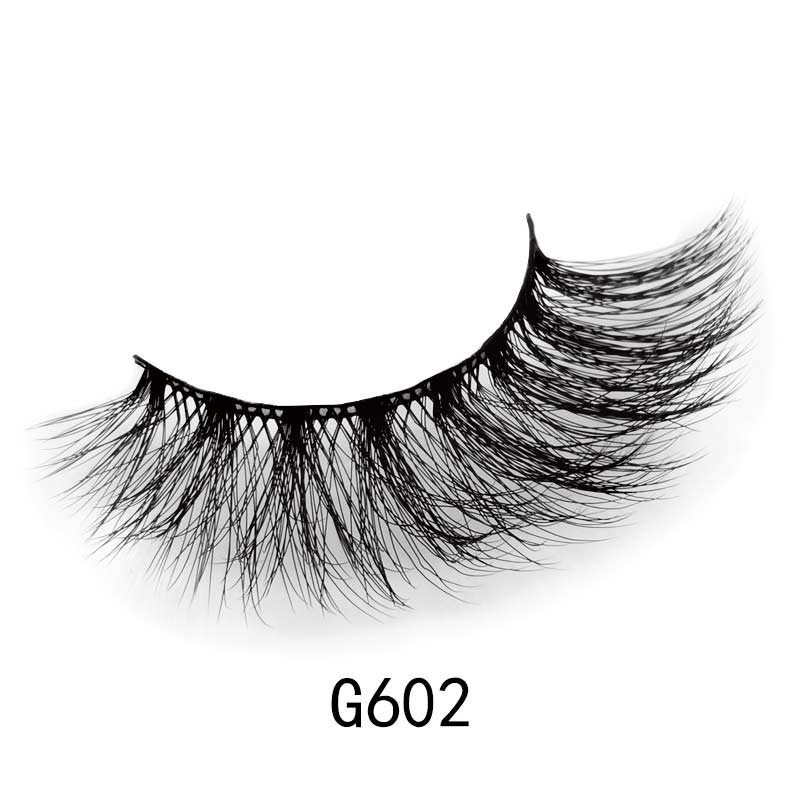 Wholesale 10 Pairs Of Natural Thick Mink False Eyelashes display picture 9