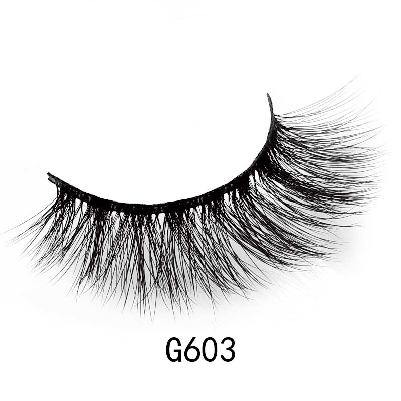Wholesale 10 Pairs Of Natural Thick Mink False Eyelashes display picture 12