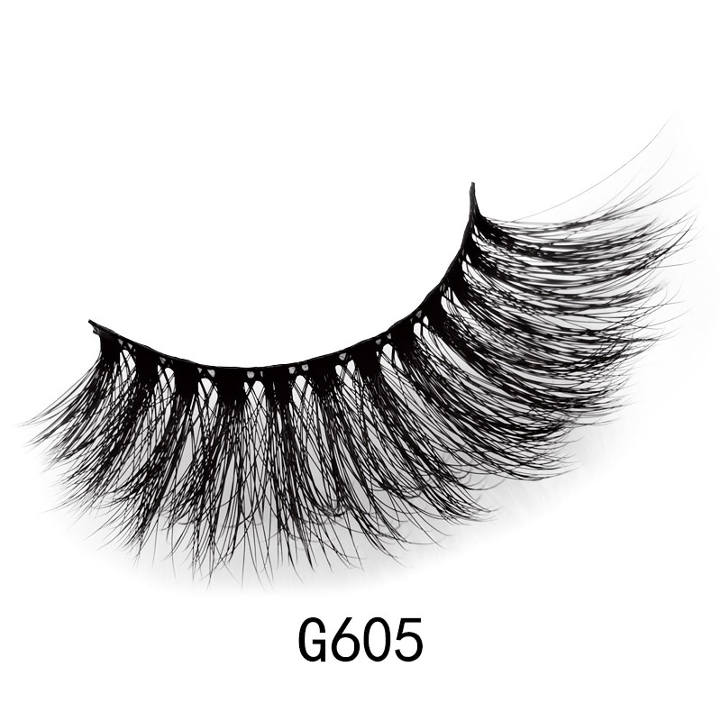 Wholesale 10 Pairs Of Natural Thick Mink False Eyelashes display picture 18