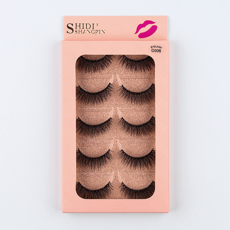 5 Pairs Of Thick False Eyelashes Wholesale display picture 4