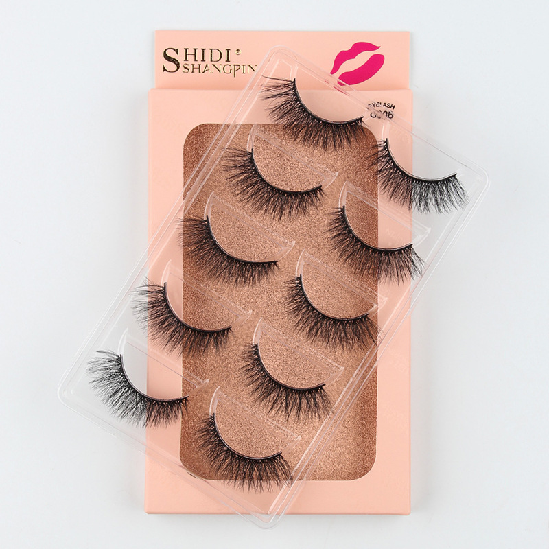 5 Pairs Of Thick False Eyelashes Wholesale display picture 5