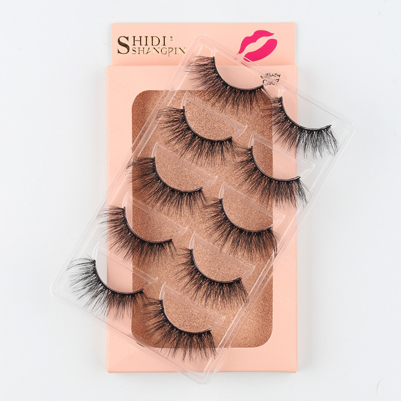 5 Pairs Of Thick False Eyelashes Wholesale display picture 8