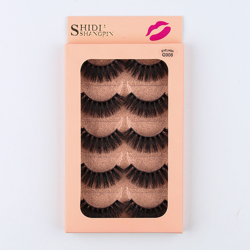 5 Pairs Of Thick False Eyelashes Wholesale display picture 10