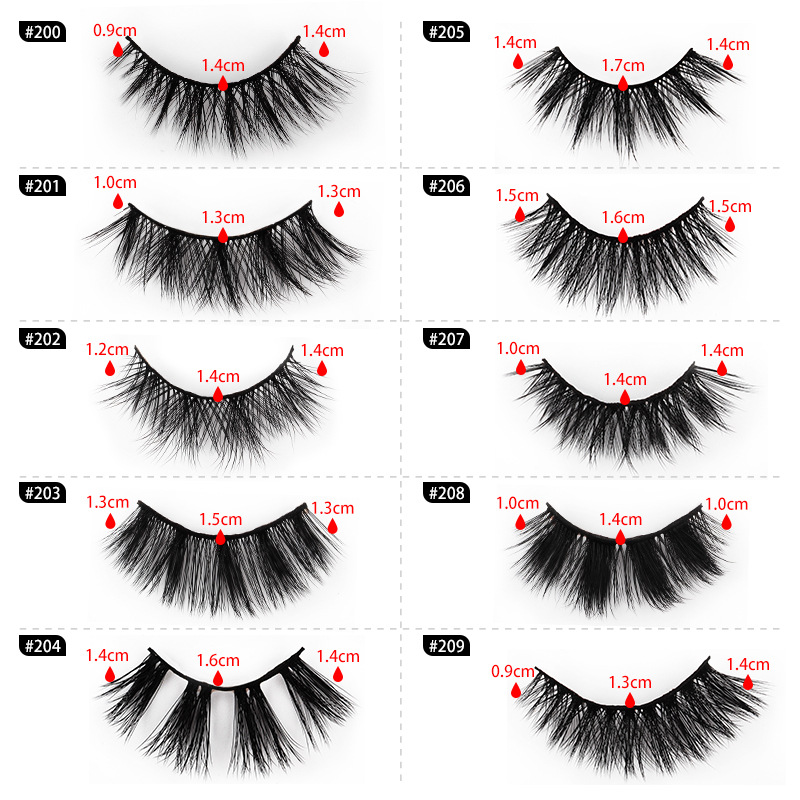 Fashion Thick And Exaggerated Imitation Mink False Eyelashes display picture 7