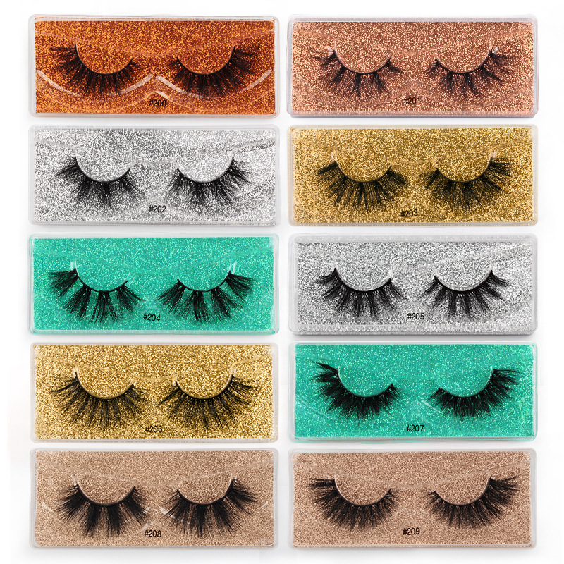 Fashion Pair Of Thick False Eyelashes Wholesale display picture 1