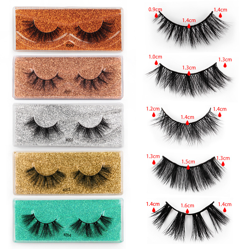 Fashion Pair Of Thick False Eyelashes Wholesale display picture 3