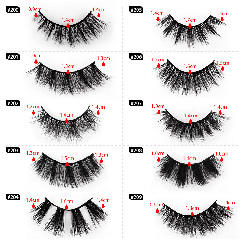 Fashion Pair Of Thick False Eyelashes Wholesale display picture 6