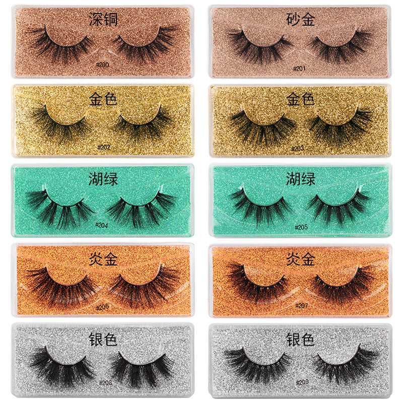 Natural False Eyelashes 10 Pairs Boxed Wholesale display picture 1