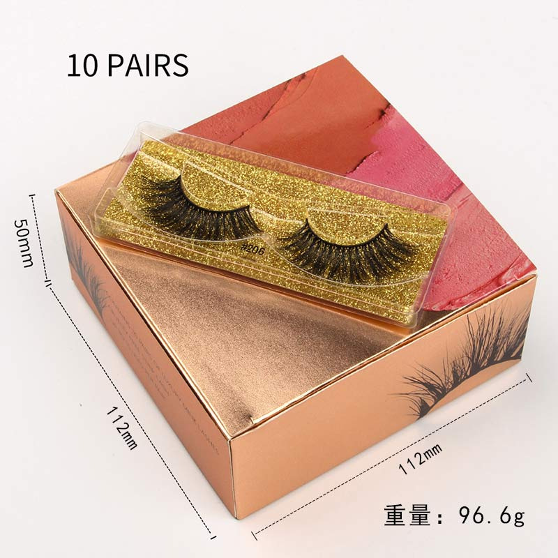 Natural False Eyelashes 10 Pairs Boxed Wholesale display picture 6