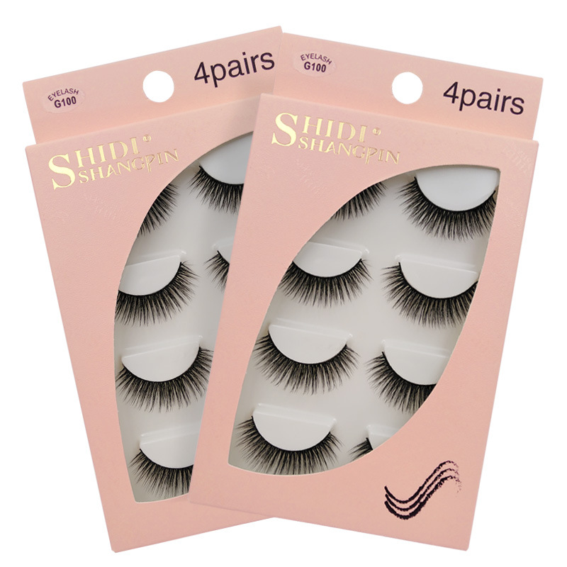 Fashion 4 Pairs Of 3d Mink False Eyelashes display picture 1