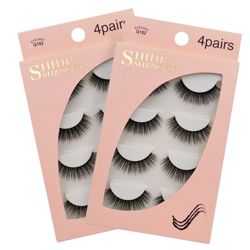 Fashion 4 Pairs Of 3d Mink False Eyelashes display picture 9