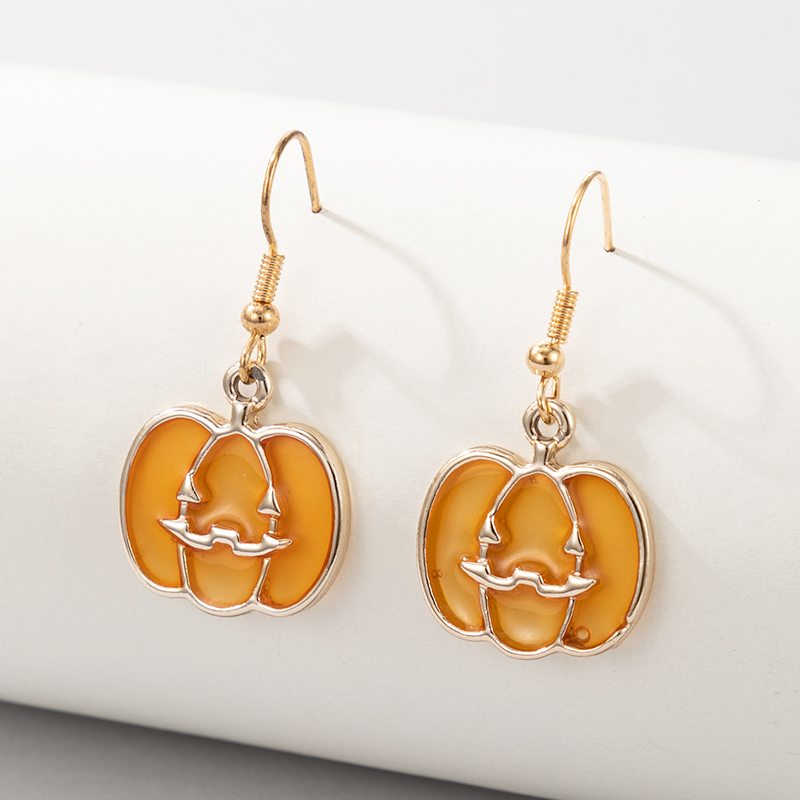 Halloween Pumpkin Earrings display picture 1