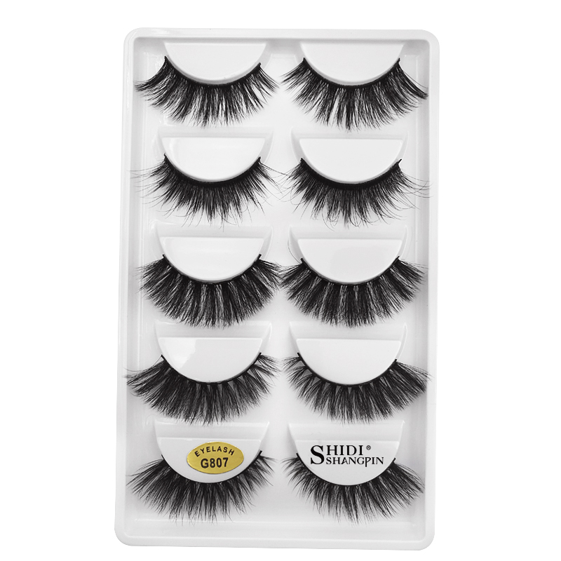 Fashion 5 Pairs Of 3d Mink False Eyelashes display picture 1
