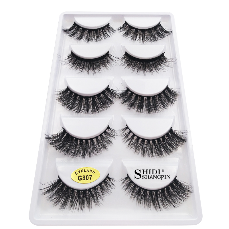 Fashion 5 Pairs Of 3d Mink False Eyelashes display picture 2