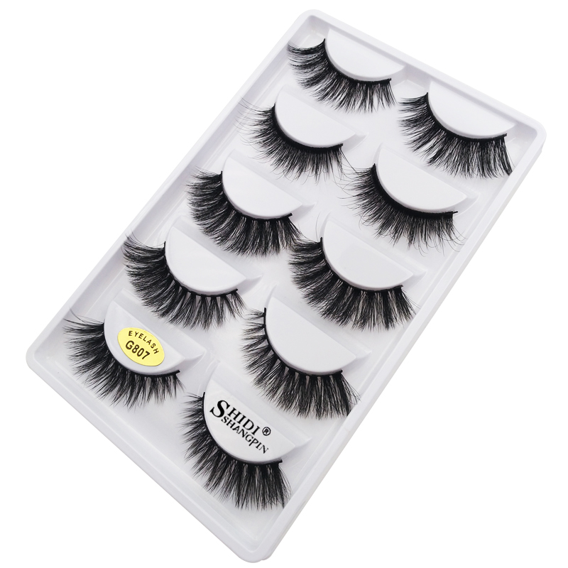 Fashion 5 Pairs Of 3d Mink False Eyelashes display picture 3