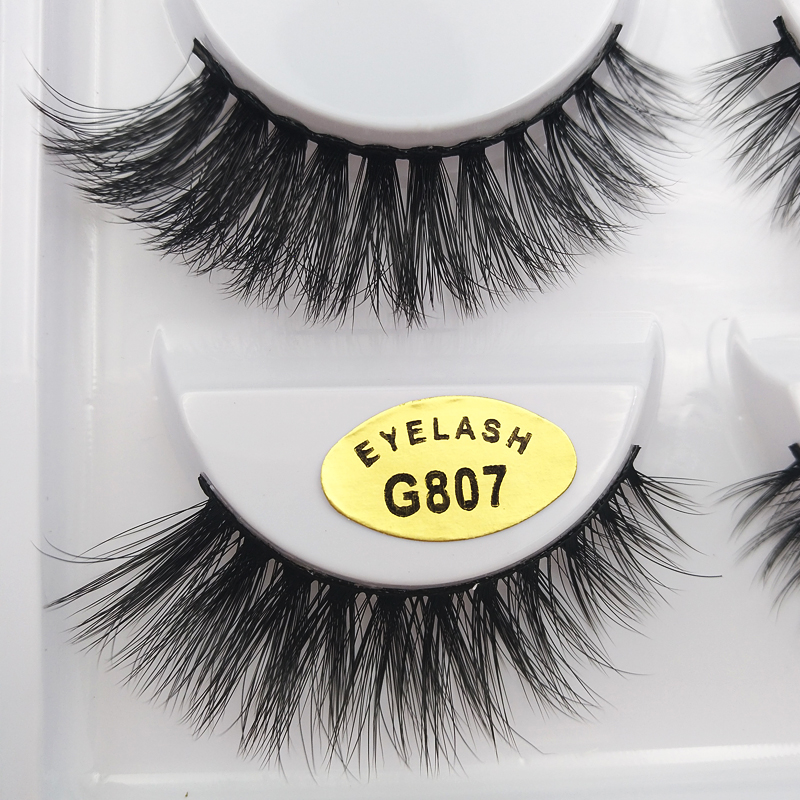 Fashion 5 Pairs Of 3d Mink False Eyelashes display picture 6