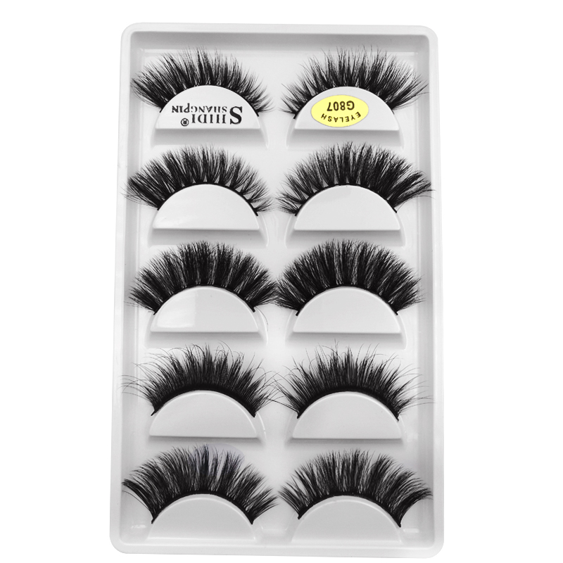 Fashion 5 Pairs Of 3d Mink False Eyelashes display picture 7