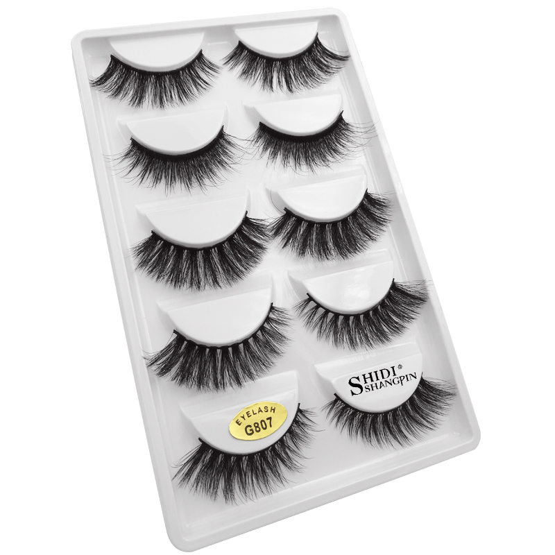Fashion 5 Pairs Of 3d Mink False Eyelashes display picture 8