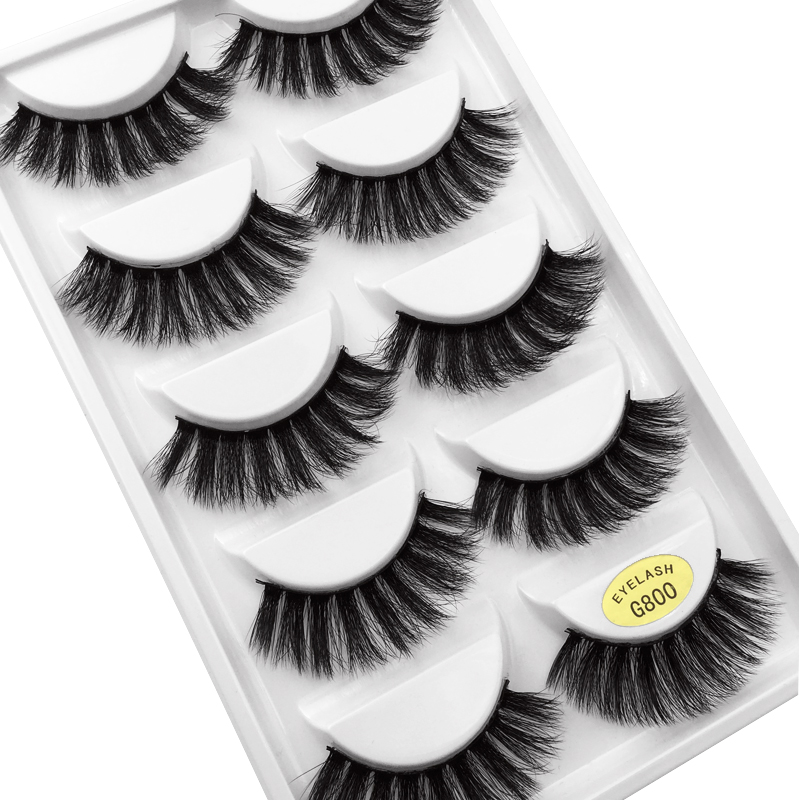 Fashion5 Pairs Of 3d Mink Natural Thick Eyelashes display picture 11