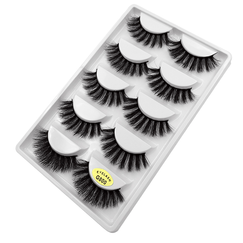 Fashion5 Pairs Of 3d Mink Natural Thick Eyelashes display picture 12