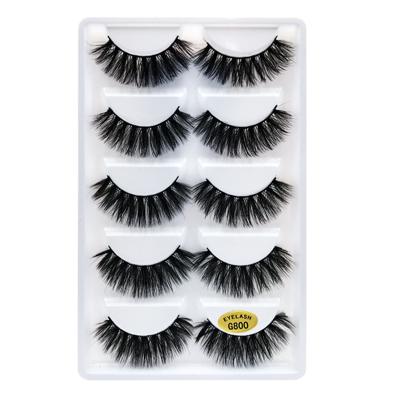 Fashion5 Pairs Of 3d Mink Natural Thick Eyelashes display picture 15