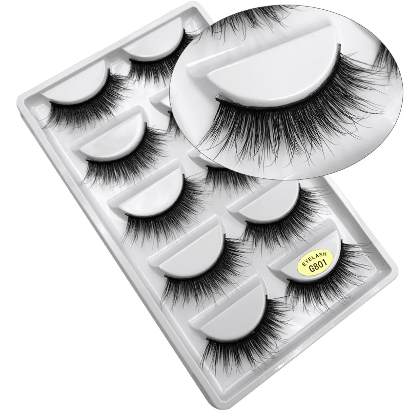 Fashion5 Pairs Of 3d Mink Natural Thick Eyelashes display picture 21