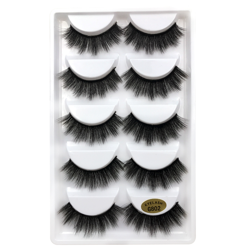 Fashion5 Pairs Of 3d Mink Natural Thick Eyelashes display picture 26
